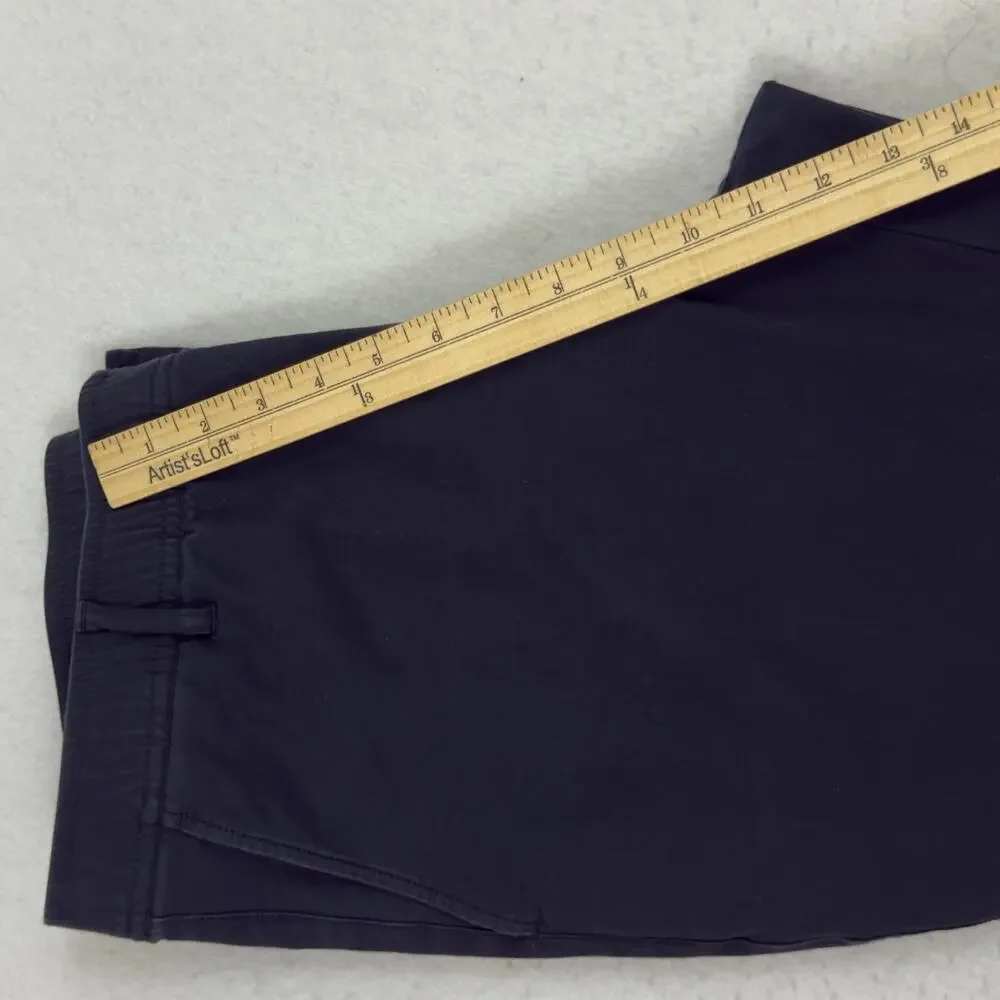 Psycho Bunny Tech Jogger Mens Large Black Nylon Cotton Stretch Golf Casual